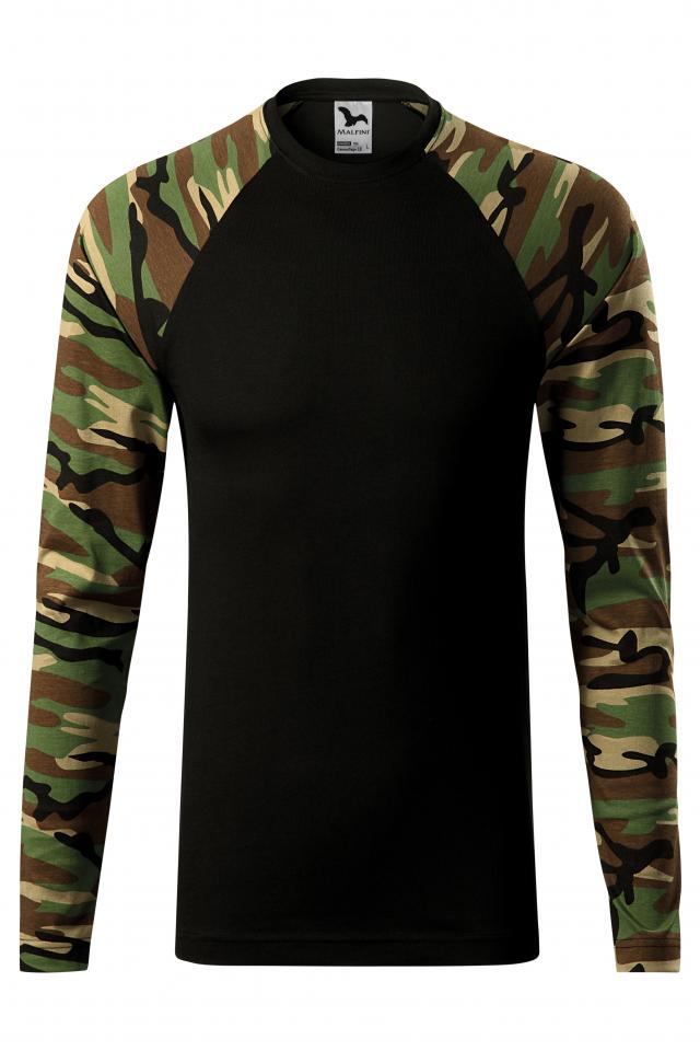 Tricou unisex Camouflage LS, Camuflaj Maro