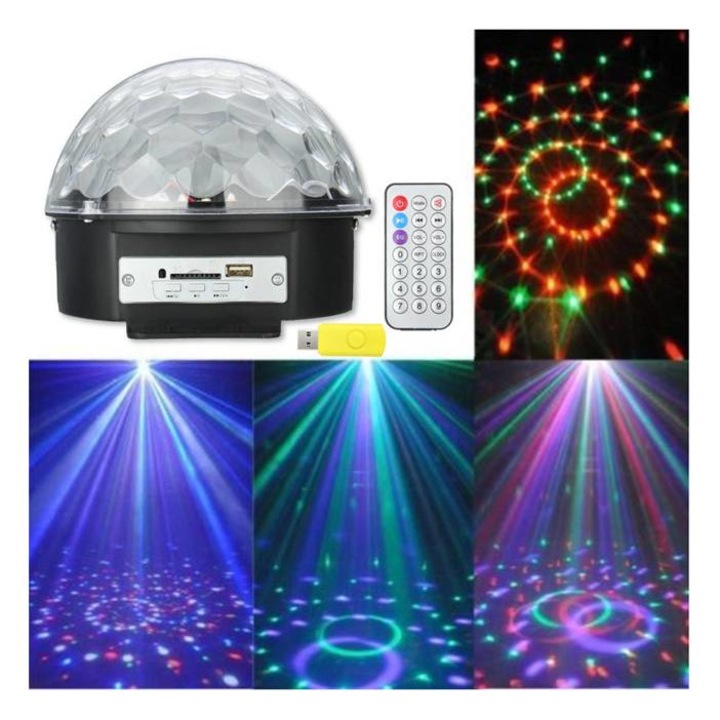 Дискотечена магическа топка със светлинни ефекти RGB 5W 220V
