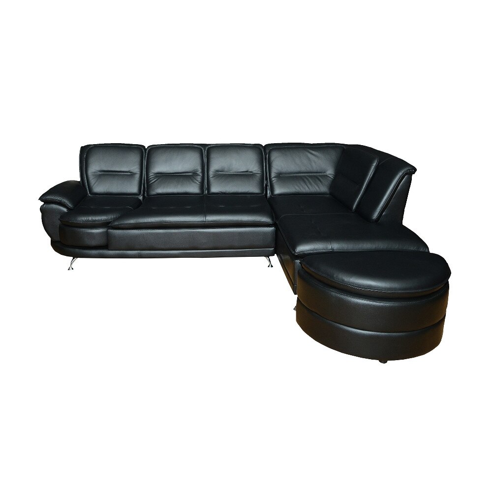 Coltar 2347C, fix cu taburet 3L+5R+ST, Piele naturala suprafata de contact, STG