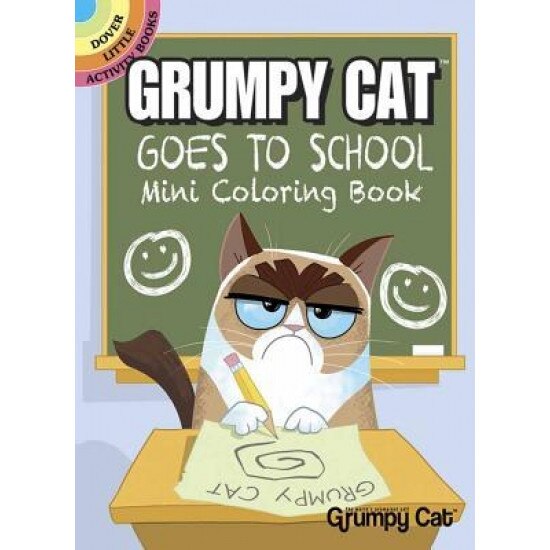 Grumpy Cat Goes to School Mini Coloring Book, John Kurtz (Author)
