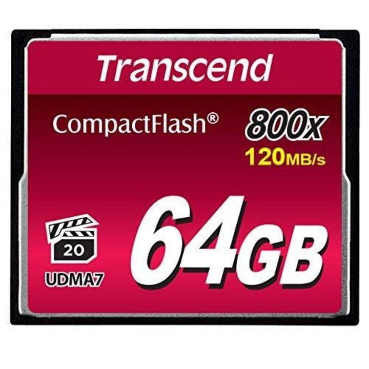 USB флаш памет Transcend 64GB CF Card (800x)