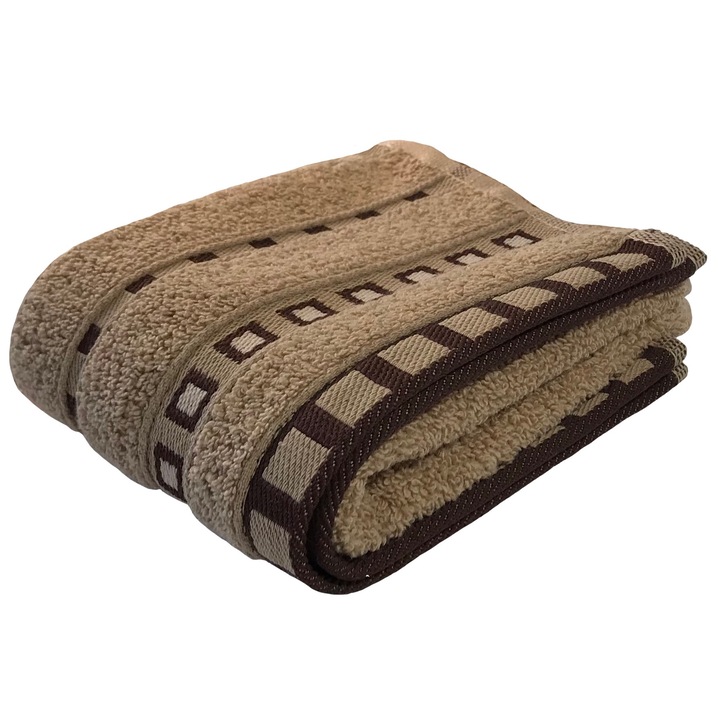 Хавлиена кърпа Cattleya Home Бежова, Микропамук, 45х80 см