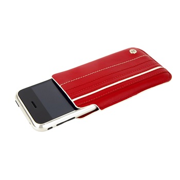 Husa pentru iPhone 4/4S Crumpler Le Royale rosie Husa pentru iPhone 4/4S Crumpler Le Royale rosie