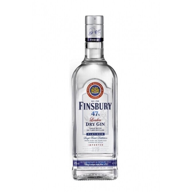 Gin Finsbury 47 Platinum 47% alc., 0.7L, Marea Britanie