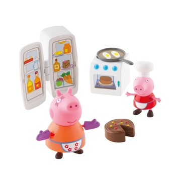 Set de joaca Bucataria lui Peppa Purcelusa Peppa cu 2 figurine incluse Set de joaca Bucataria lui Peppa Purcelusa Peppa cu 2 figurine incluse