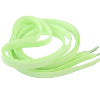 Sireturi fosforescente model sport, lumineaza noaptea, 1 pereche, lungime 100 cm, material textil, verde