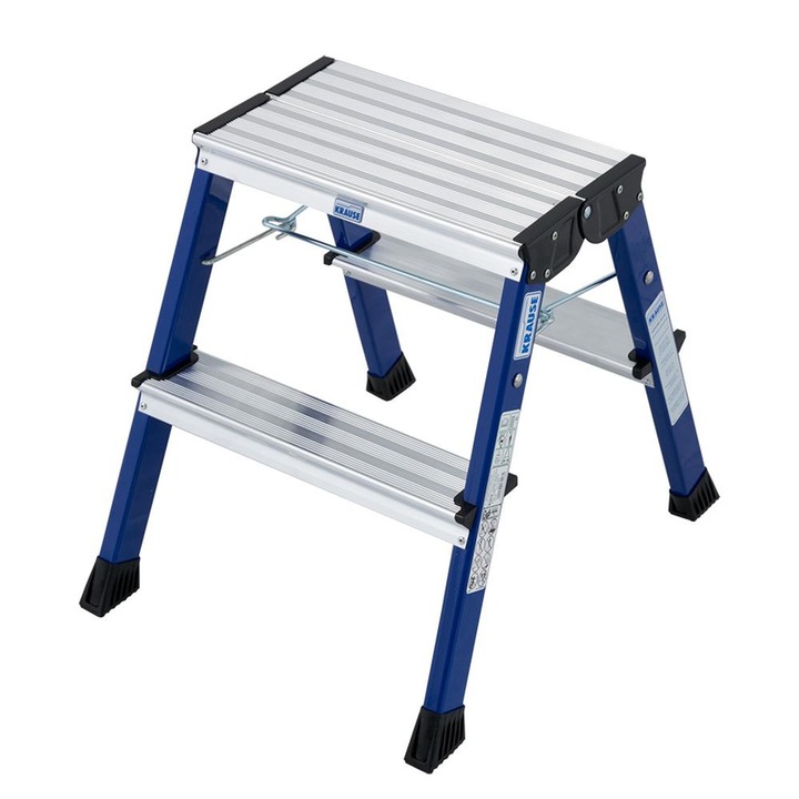 Krause Monto Rolly fellépő gurítható összecsukható lépcsőfokos kék (130082)