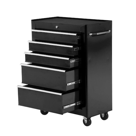 Dulap HomCom pentru scule, negru, 61.5x33x85 cm