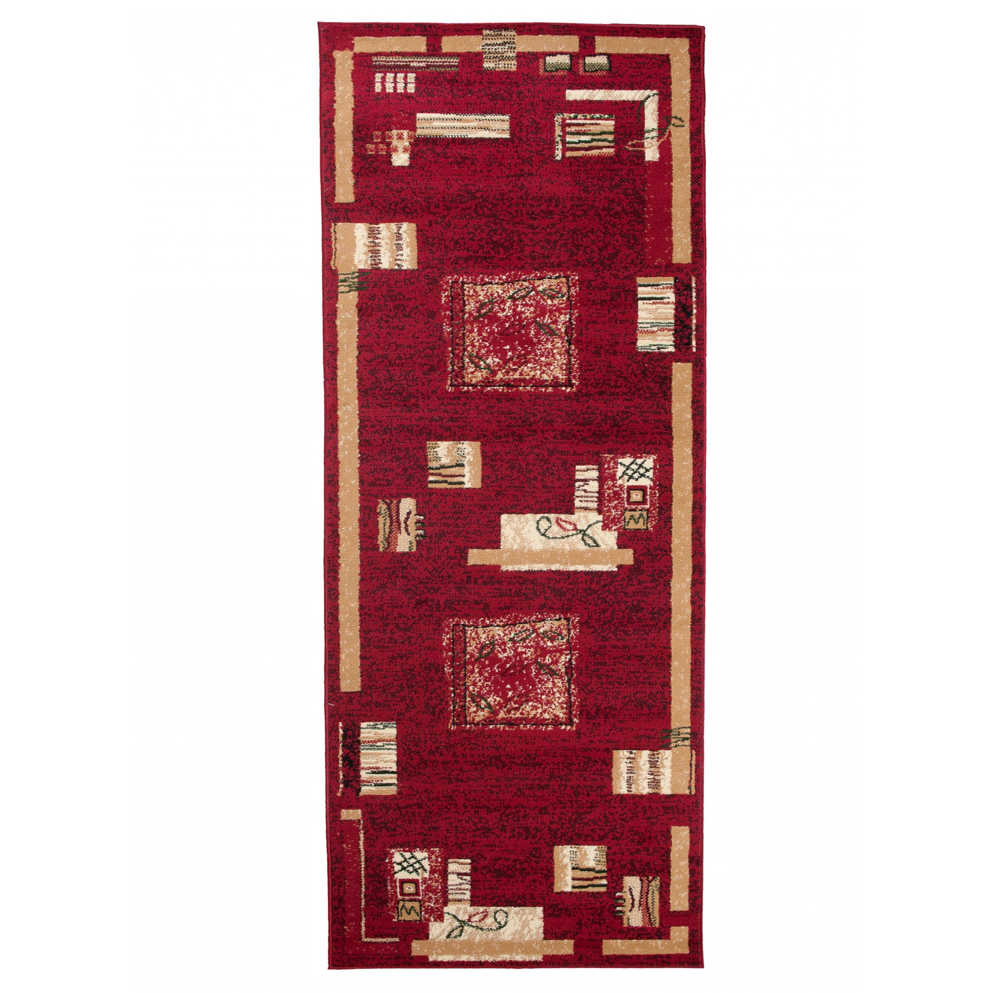 Covor Atlas PP Short Pile Traditional Ornamental 5067D red 100x150