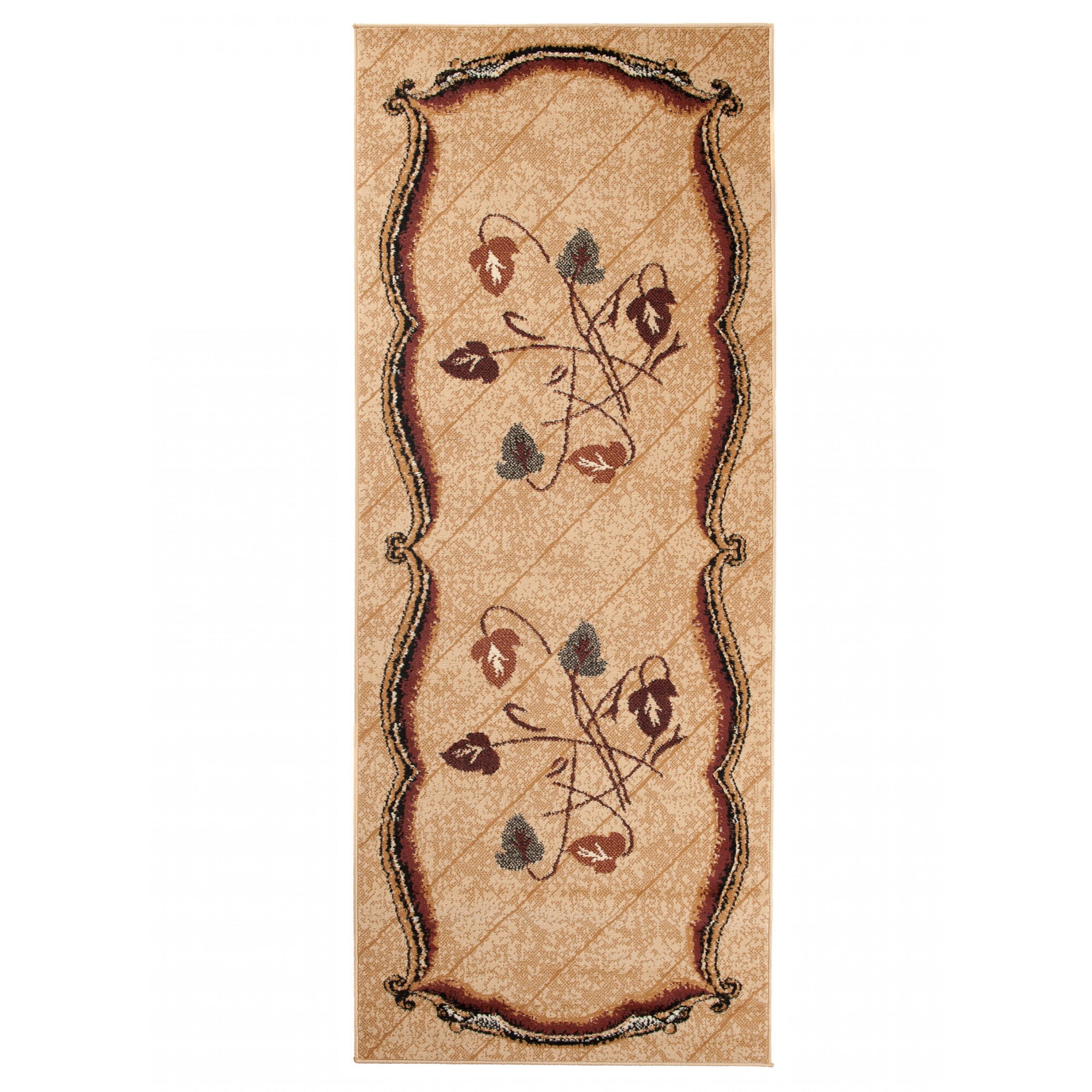 Covor Atlas PP Short Pile Traditional Ornamental 7026D bej 80x200