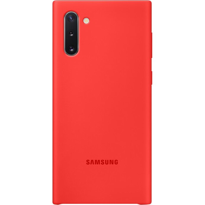 Husa de protectie Samsung Silicone Cover pentru Galaxy Note 10, Red