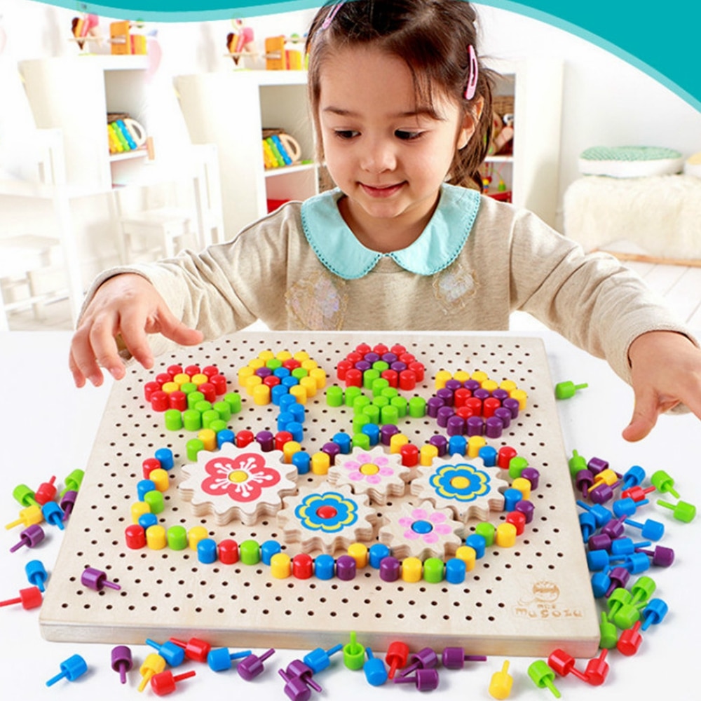 Joc din Lemn Creative Mosaic Pixel, 250 piese - Krista®