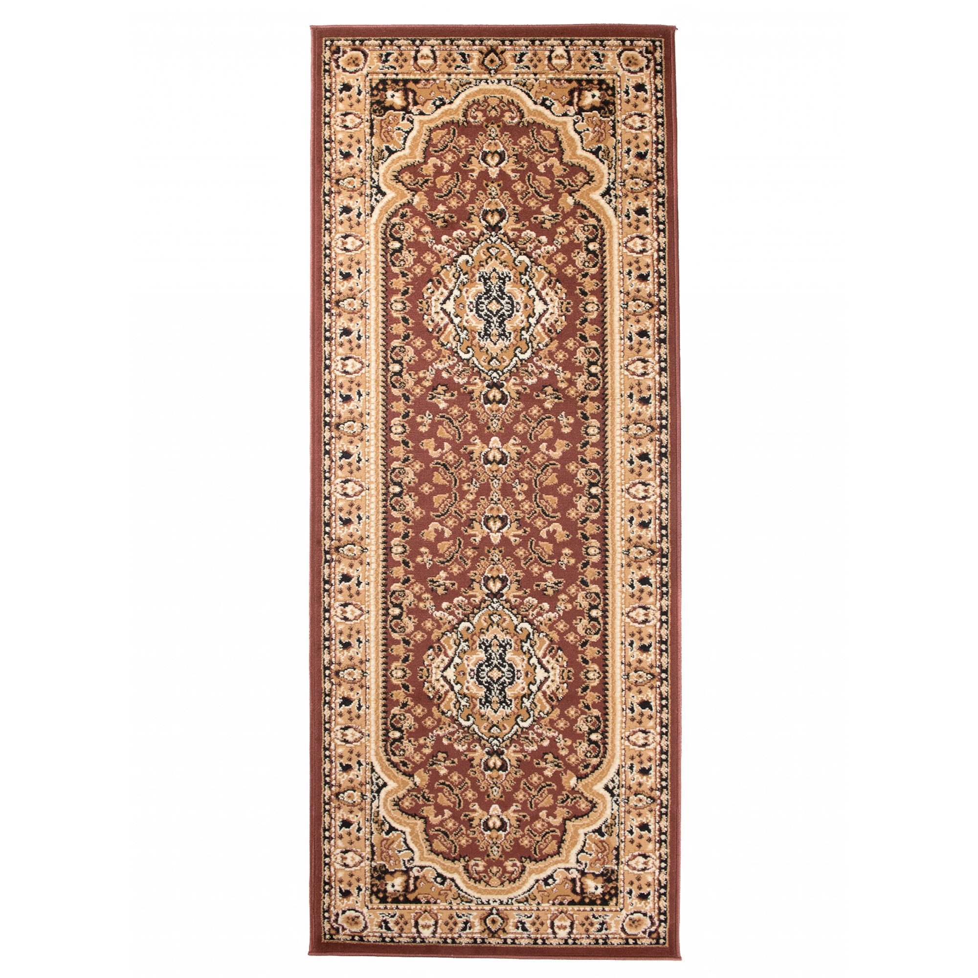 Covor Atlas PP Short Pile Traditional Ornamental E951A maro 100x150