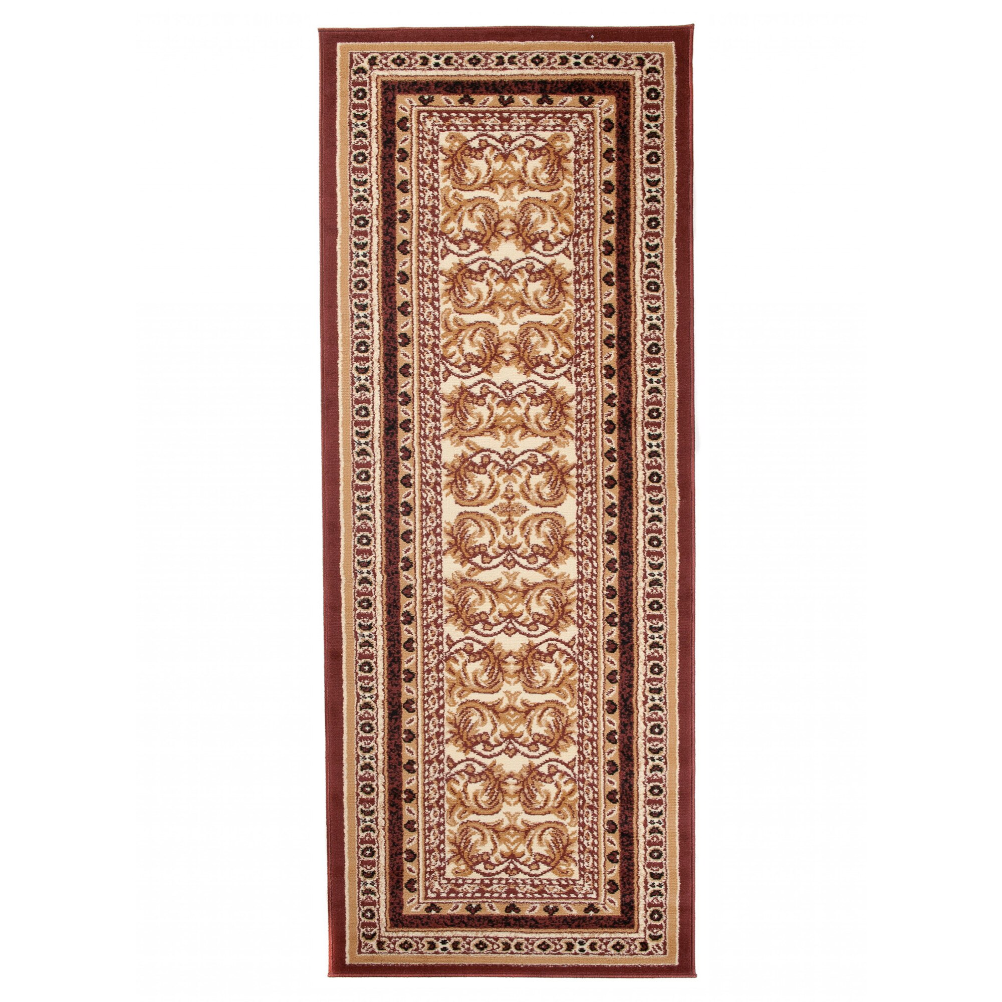 Covor Atlas PP Short Pile Traditional Ornamental E950A maro 70x200