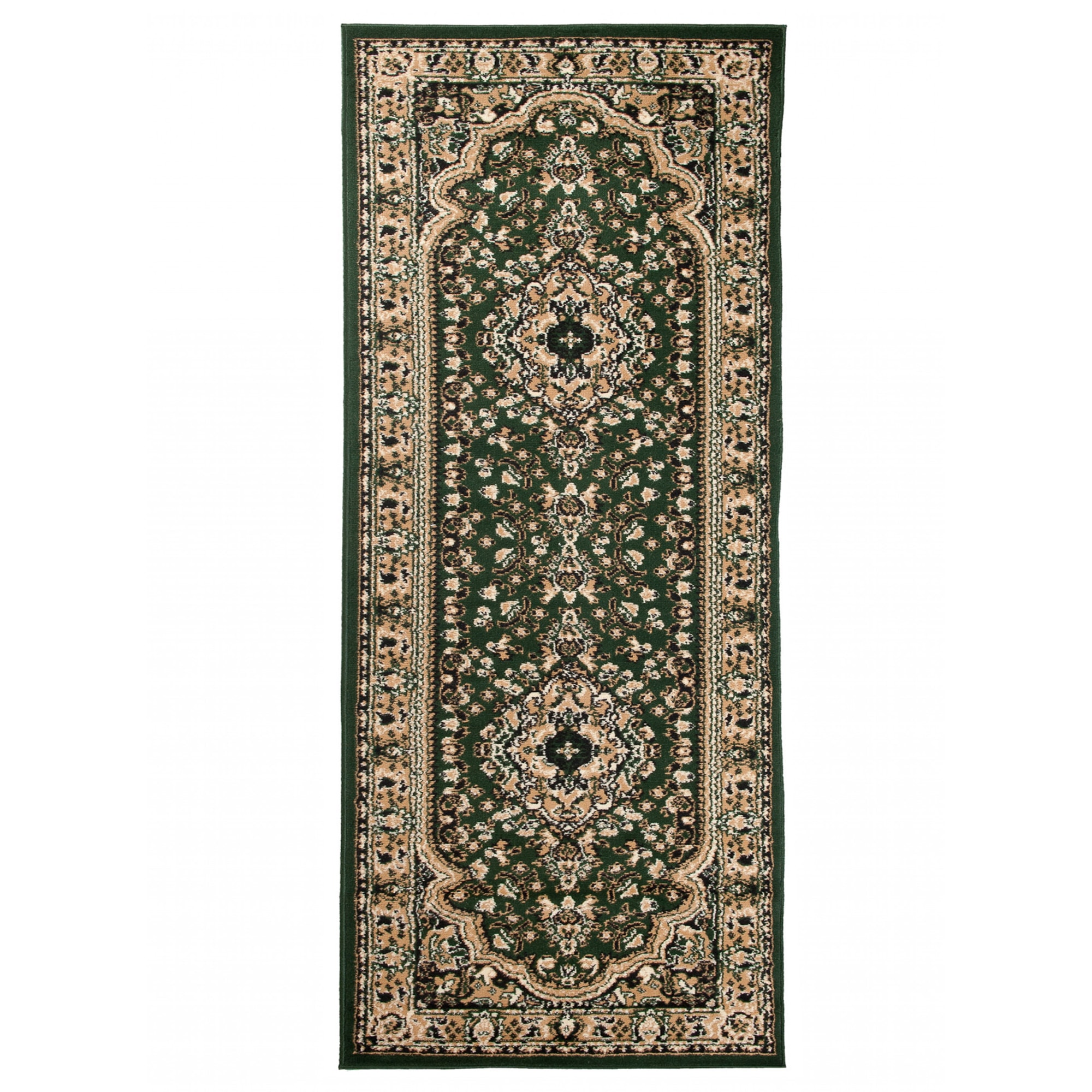 Covor Atlas PP Short Pile Traditional Ornamental E951A verde 100x250