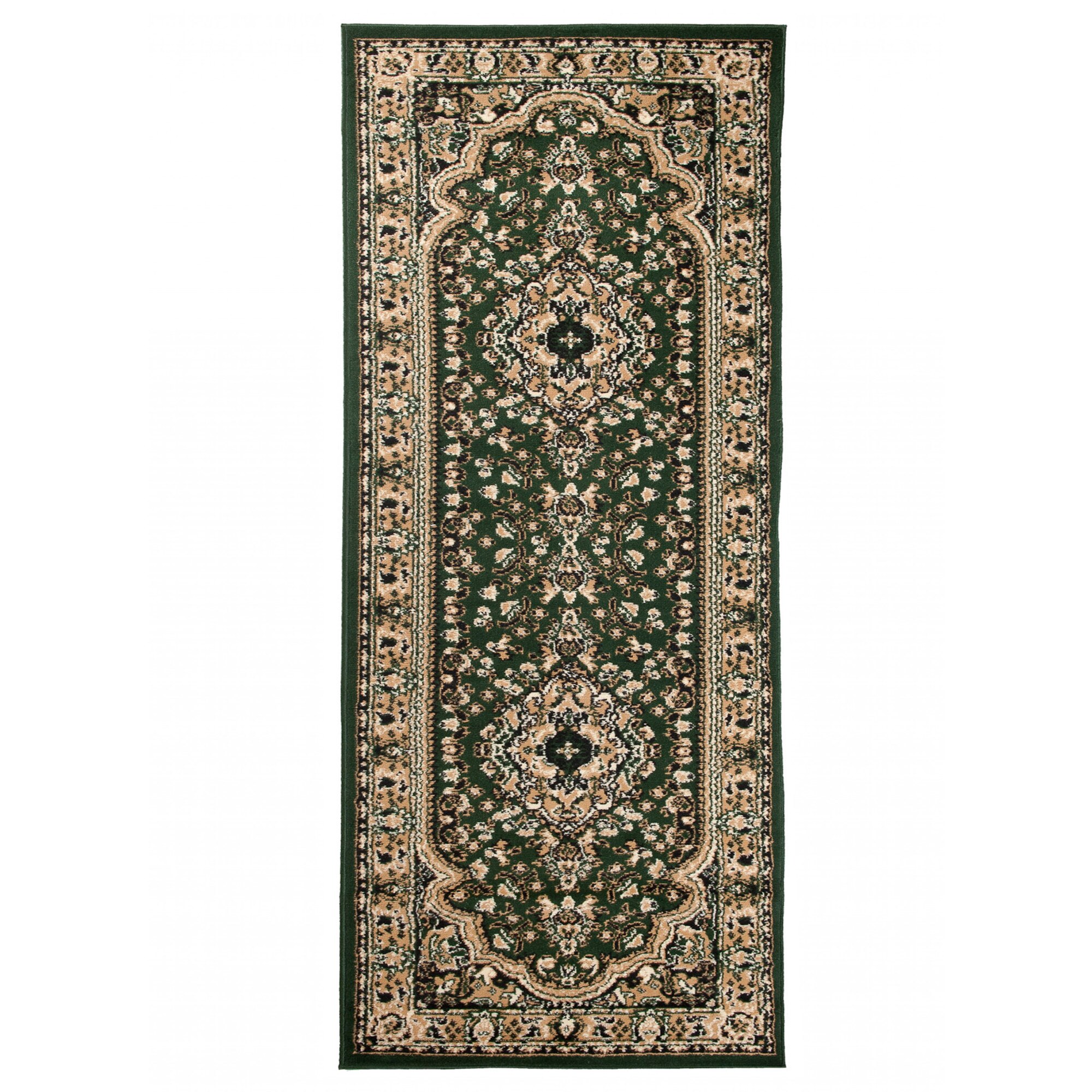 Covor Atlas PP Short Pile Traditional Ornamental E951A verde 100x150