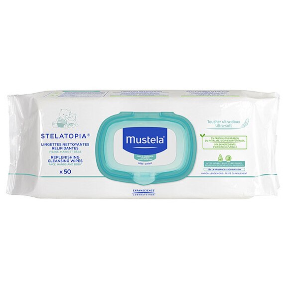 Servetele umede Mustela Stelatopia, 50 buc