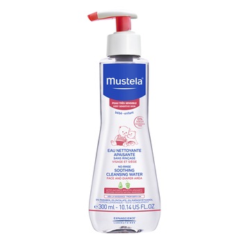 Lichid de curatare fara clatire Mustela pentru piele sensibila, 300 ml Lichid de curatare fara clatire Mustela pentru piele sensibila, 300 ml