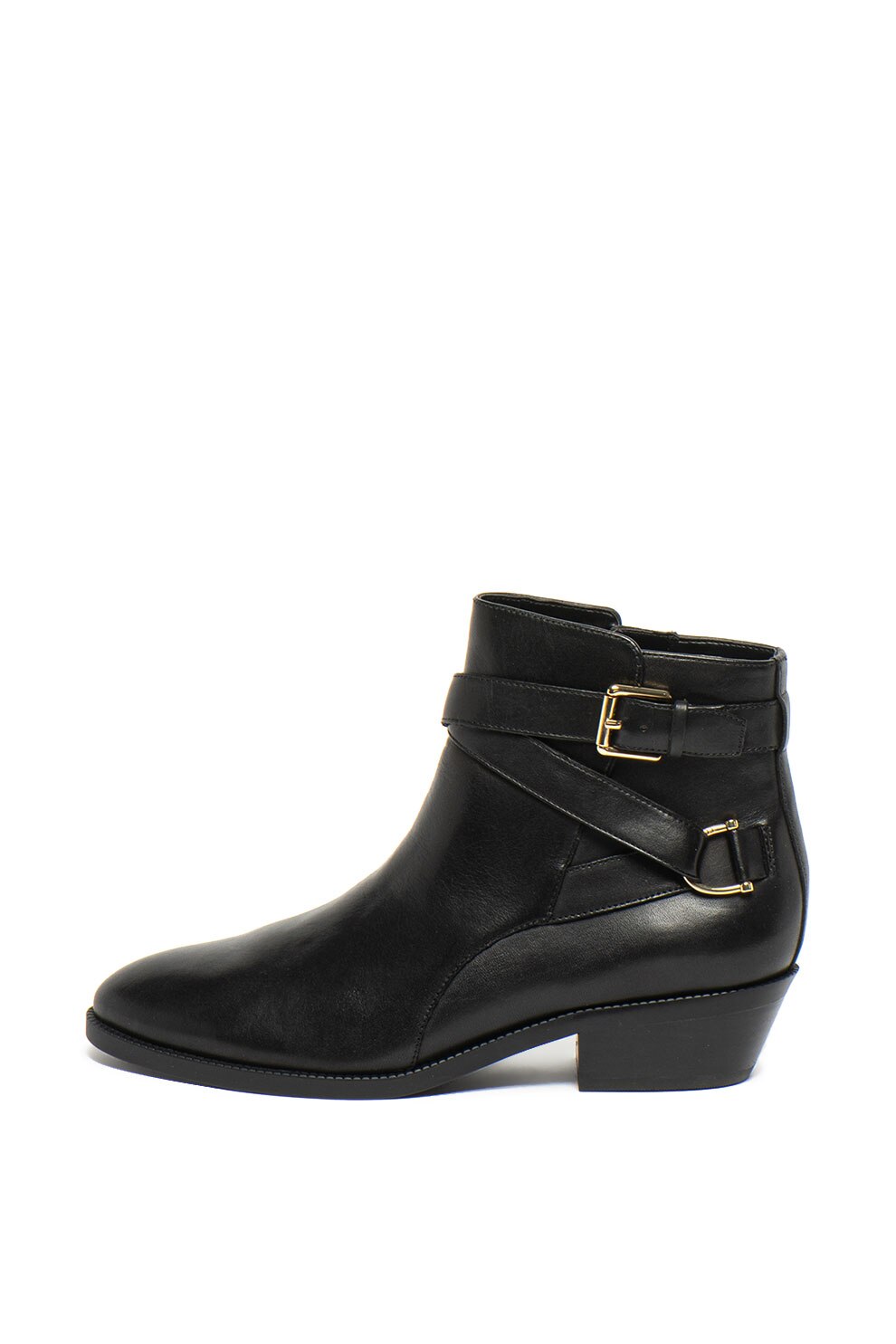 Lauren Ralph Lauren, Ghete de piele Egerton, Negru, 38