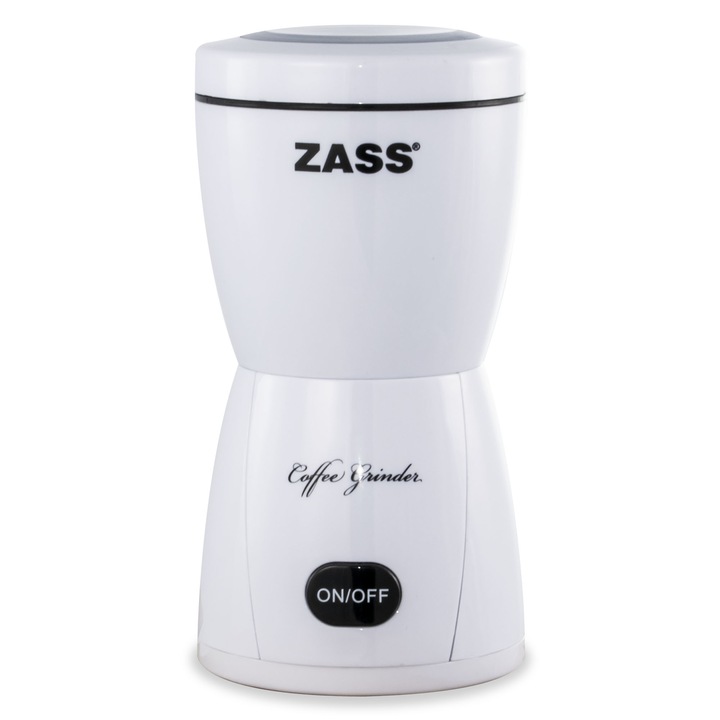 Кафемелачка Zass ZCG 05, 150W, 80g, Цвят Бял