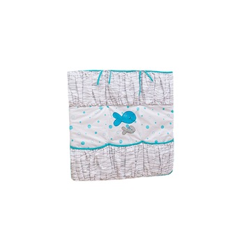 Organizator patut pentru bebelusi 58 x 58 cm Ty i My Sea 74-31, Multicolor Organizator patut pentru bebelusi 58 x 58 cm Ty i My Sea 74-31, Multicolor