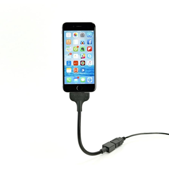 Fuse Chicken Bobine Blackout Everywhere Mount - стоманен Lightning кабел и док станция с клипове и удължител за iPhone, iPad, iPod с Lightning