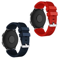 set 2 curele silicon zafit 22 mm latime pentru ceas smartwatch samsung galaxy watchsamsung gear s3 46mm diagonala huawei watch gt 2 46mm 22mm latimea curelei albastru si rosu cs01 imagen 21_0_
0