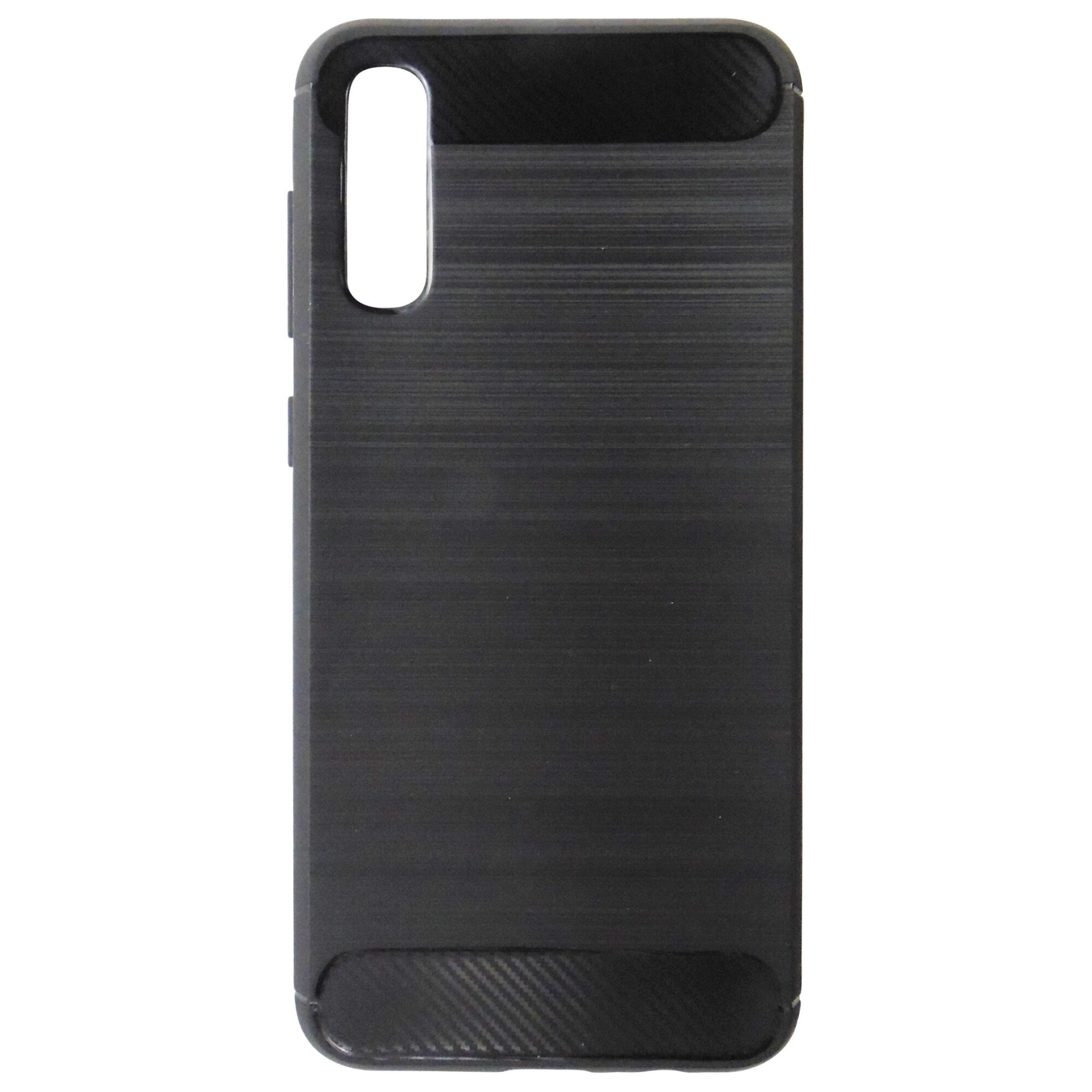 Husa Forcell Carbon silicon neagra pentru Samsung Galaxy A30s, A50