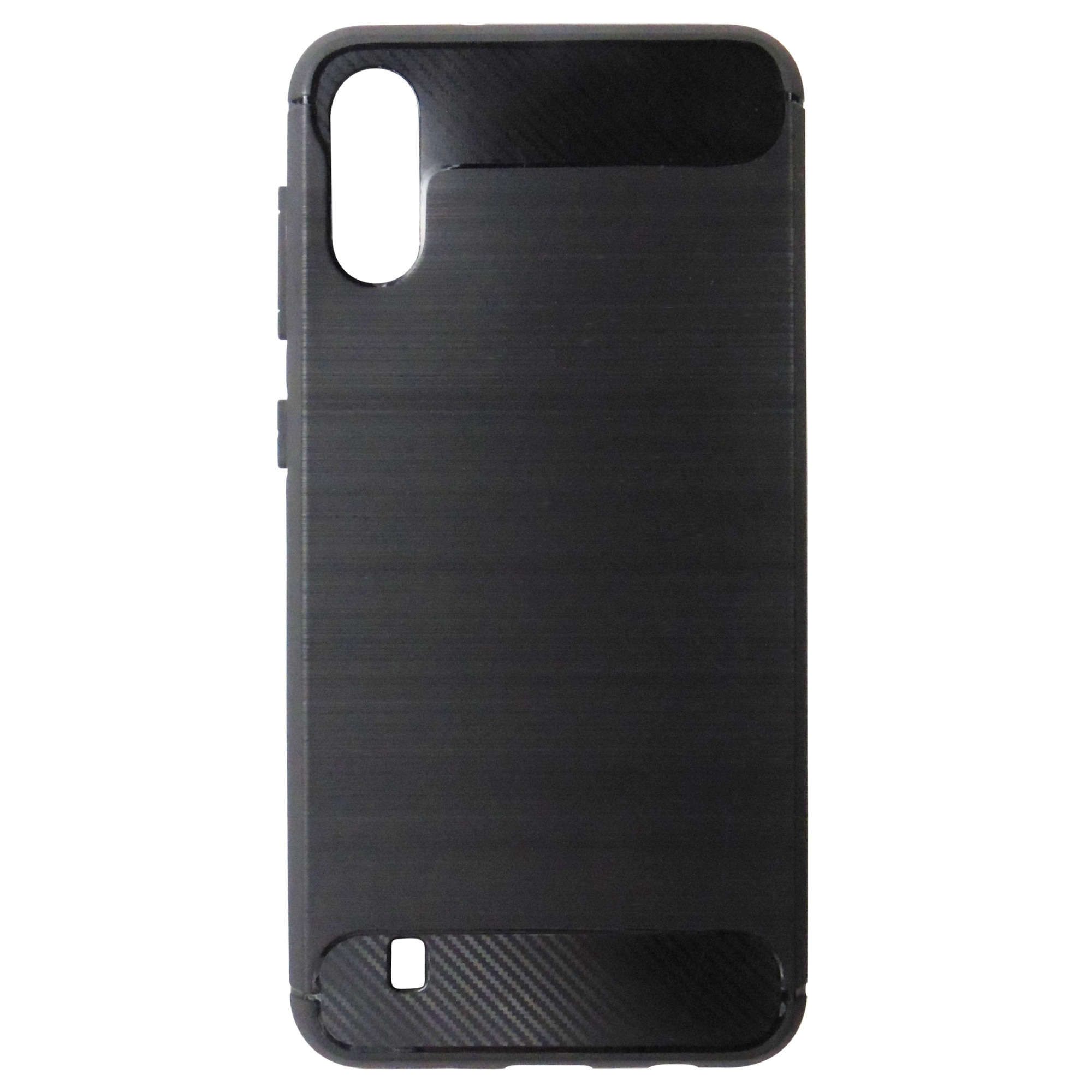Husa Forcell Carbon silicon neagra pentru Samsung Galaxy A10 (SM-A105F), Galaxy M10 (SM-M105F)