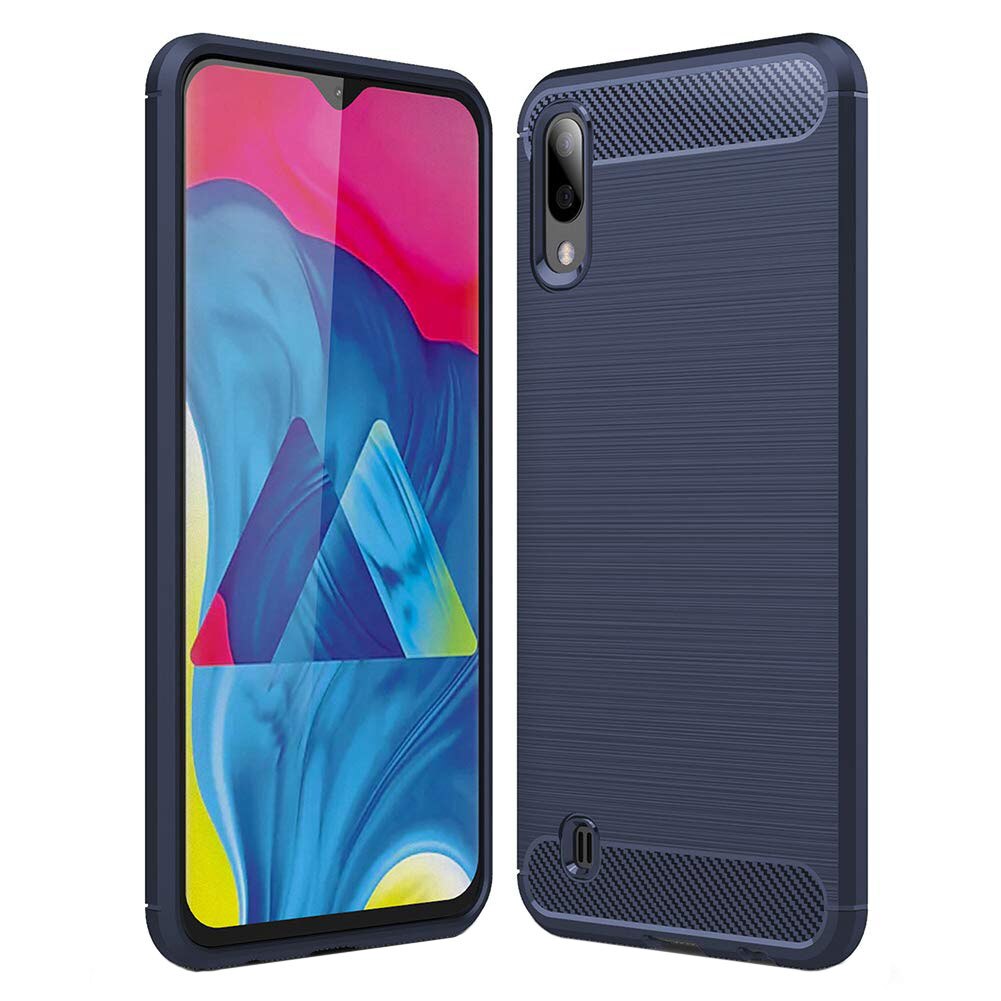 Husa Samsung Galaxy A10, Slim Armor Carbon, carcasa spate Antisoc, Blue