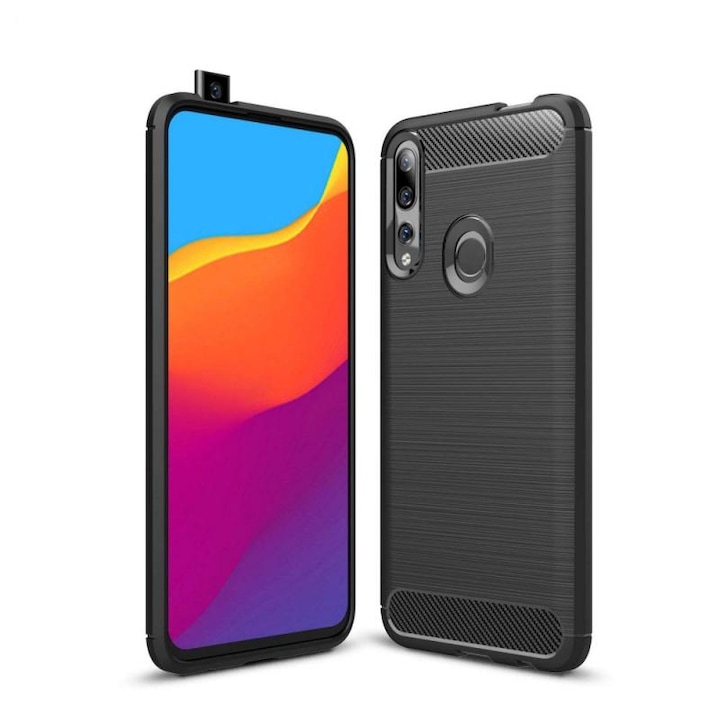 Калъф TECH-PROTECT TPUCARBON Huawei P Smart Z Черен