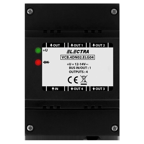 Doza derivatie video, 4 iesiri SMART - ELECTRA, VCB.4DN02.ELG04