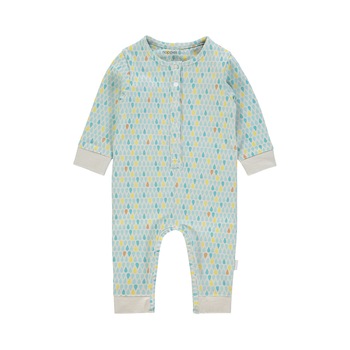 Salopeta bebe, Noppies, cu imprimeu, Princeton, albastra, 56 cm Salopeta bebe, Noppies, cu imprimeu, Princeton, albastra, 56 cm