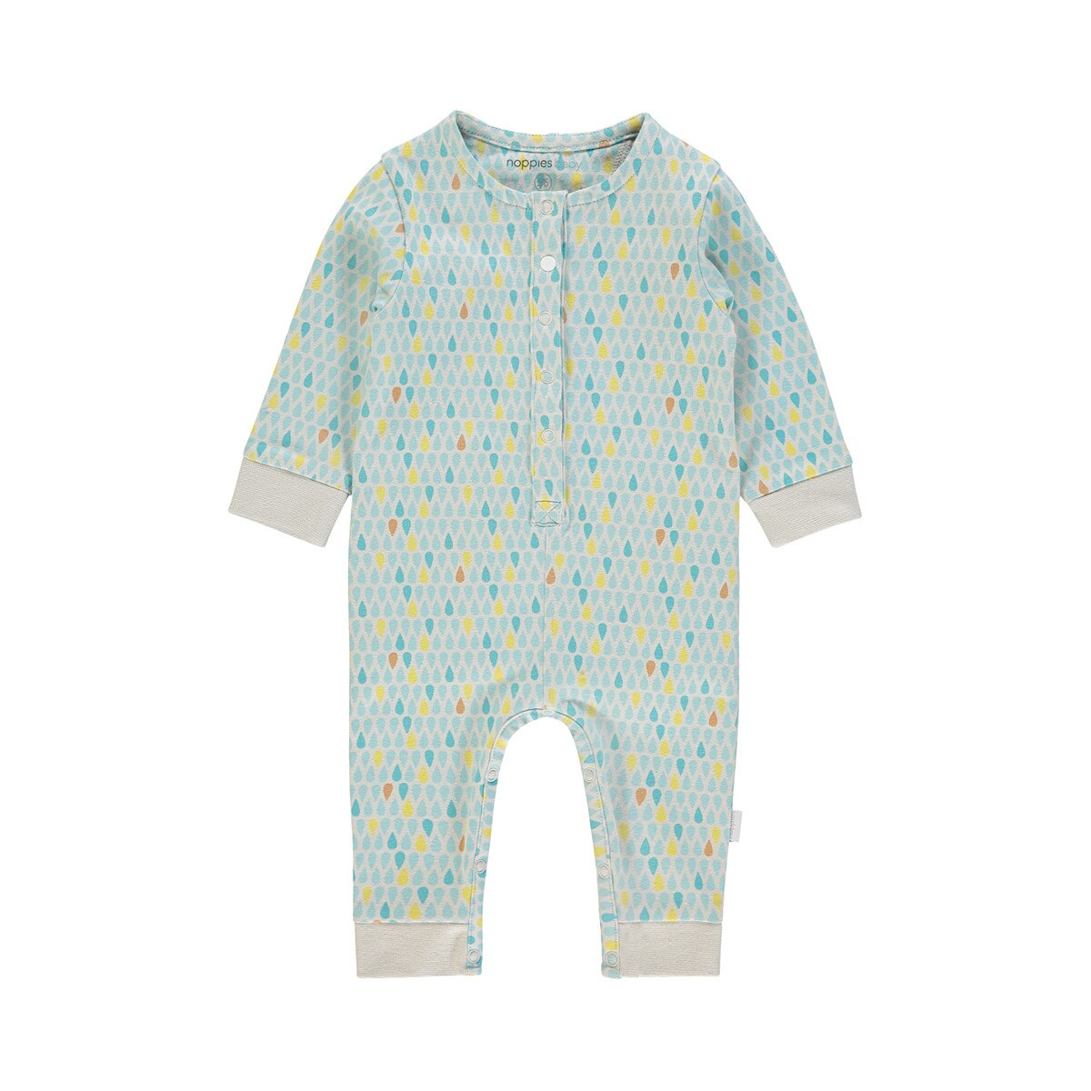 Salopeta bebe, Noppies, cu imprimeu, Princeton, albastra, 68 cm