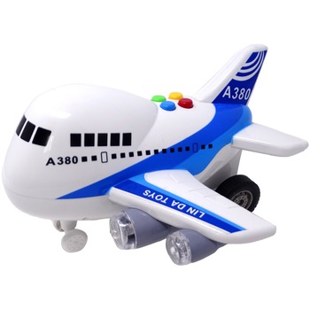 Avion de jucarie, cu efecte sonore si lumini, ETK, 22 x 24 x 13 cm Avion de jucarie, cu efecte sonore si lumini, ETK, 22 x 24 x 13 cm
