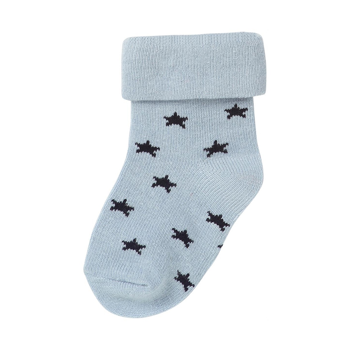 Set 2 perechi sosete bebe, Noppies, cu stelute, Napoli, albastri, 0-3 luni