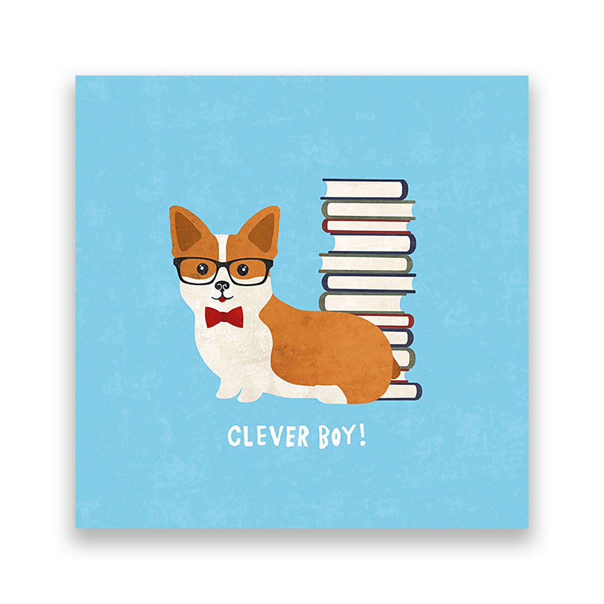 Tablou Canvas - Animal, Catelus, Citat, Corgi, 80 x 80 cm