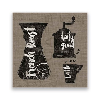 Tablou Canvas - Cafea, Latte, Vintage, Barista, 80 x 80 cm Tablou Canvas - Cafea, Latte, Vintage, Barista, 80 x 80 cm