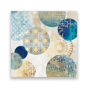 Tablou Canvas - Abstract, Cercuri, Forme, 80 x 80 cm Tablou Canvas - Abstract, Cercuri, Forme, 80 x 80 cm