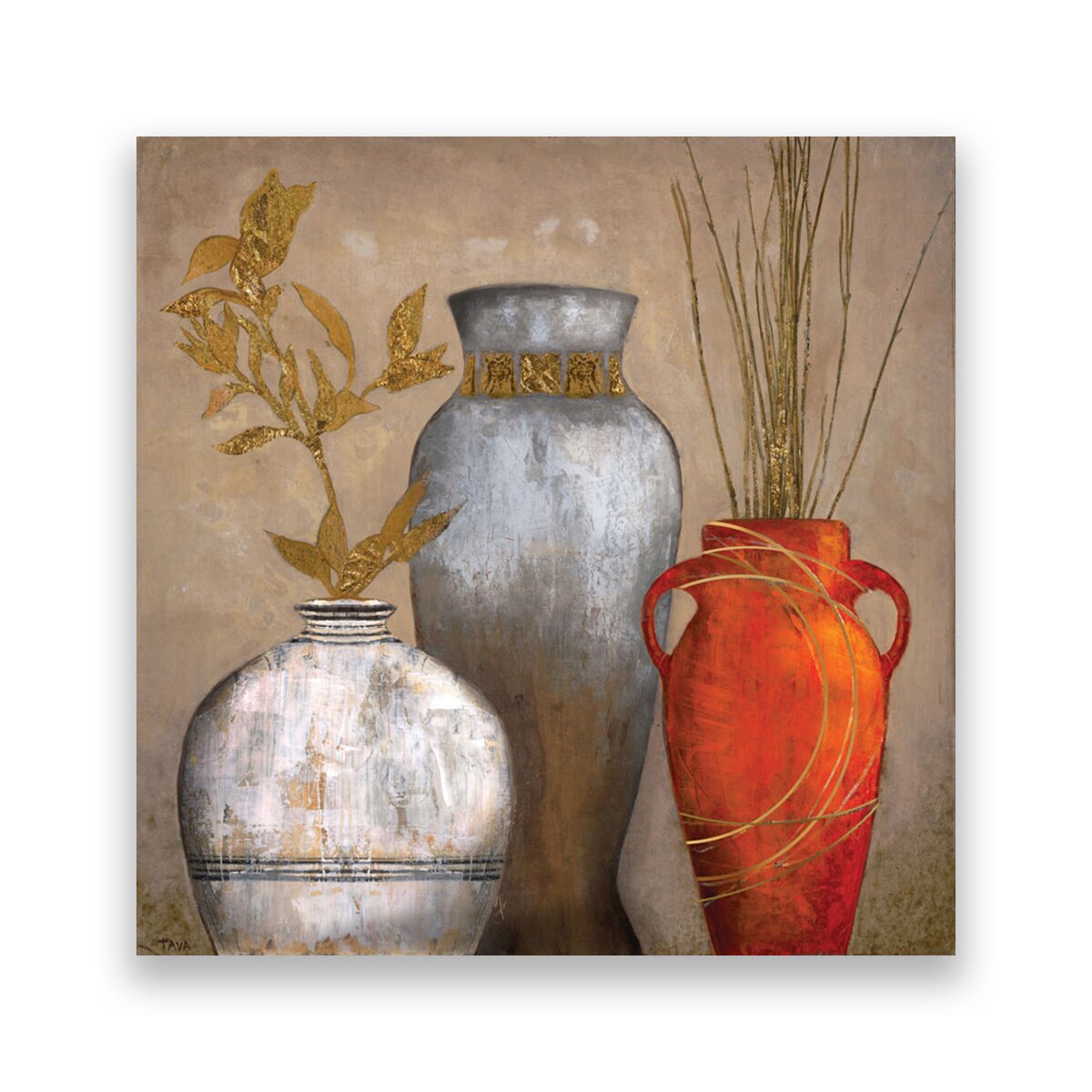 Tablou Canvas - Decor, Vase, Plante, 80 x 80 cm