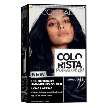 Vopsea de par gel permanenta L'Oreal Paris Colorista Deep Black, 204 ml Vopsea de par gel permanenta L'Oreal Paris Colorista Deep Black, 204 ml