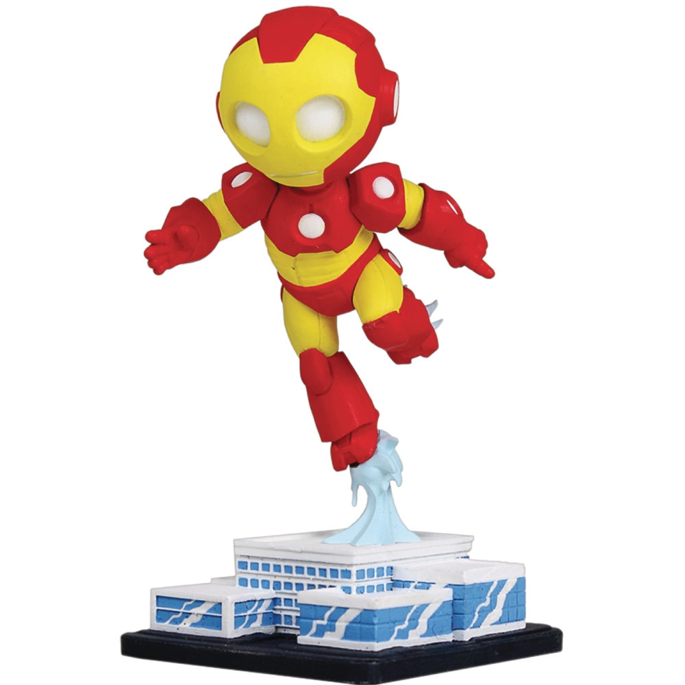 Figurina Marvel Mini Heroes Animated Iron Man PVC