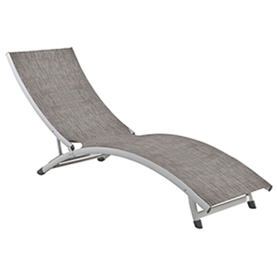 Sezlong aluminiu RAKI LAUCI 180x49cm gri