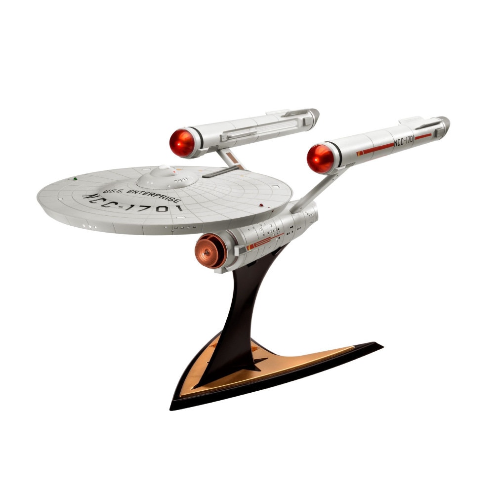 Figurina Kit de asamblare cu sunet si lumini Star Trek USS Enterprise NCC-1701