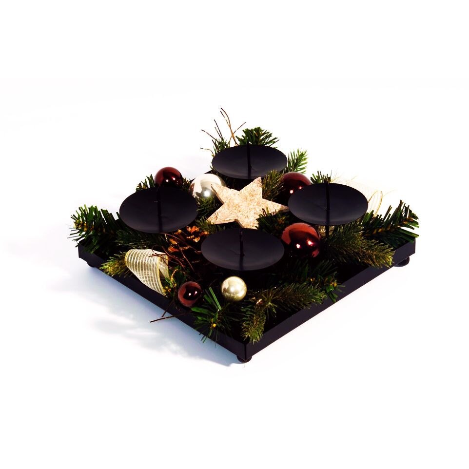 Suport metalic pentru 4 lumanari