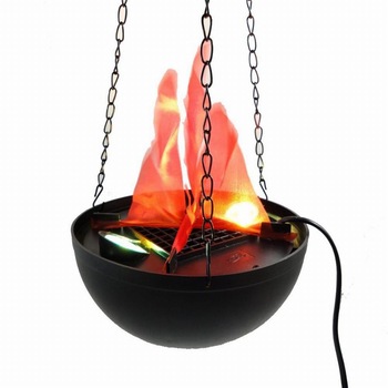 Lampa cu aer, flacari, cu lanturi pentru agatat, negru/rosu, 21 cm Lampa cu aer, flacari, cu lanturi pentru agatat, negru/rosu, 21 cm
