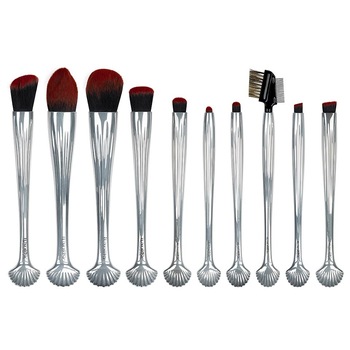 Set 10 pensule machiaj Silver Shell LUXORISE Germania Set 10 pensule machiaj Silver Shell LUXORISE Germania