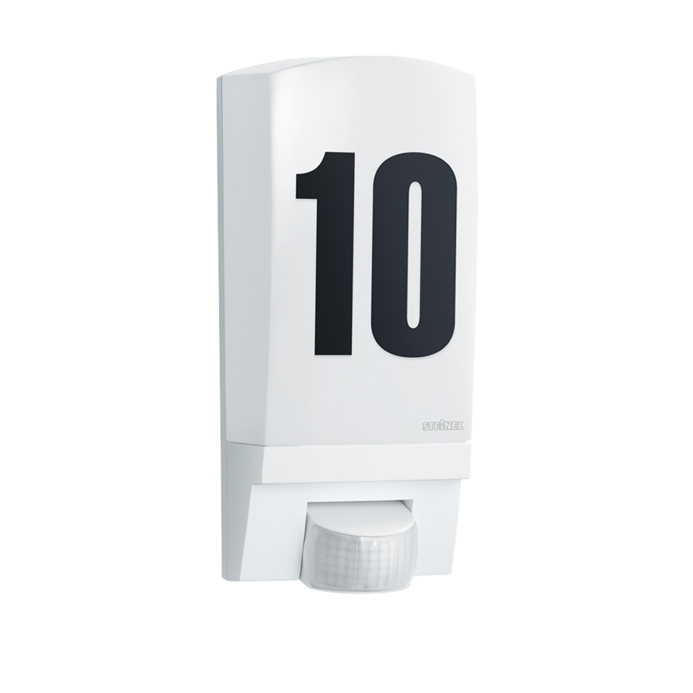 Aplica de perete Steinel cu senzor L 1, Alb, acoperire 180°, max. 10m, IP44