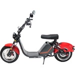 Електрически мотопед FreeWheel MotoRo M1, Автономия 60 км, Скорост 45 км/ч, Одобрен RAR, Мотор 1500 W, Червен