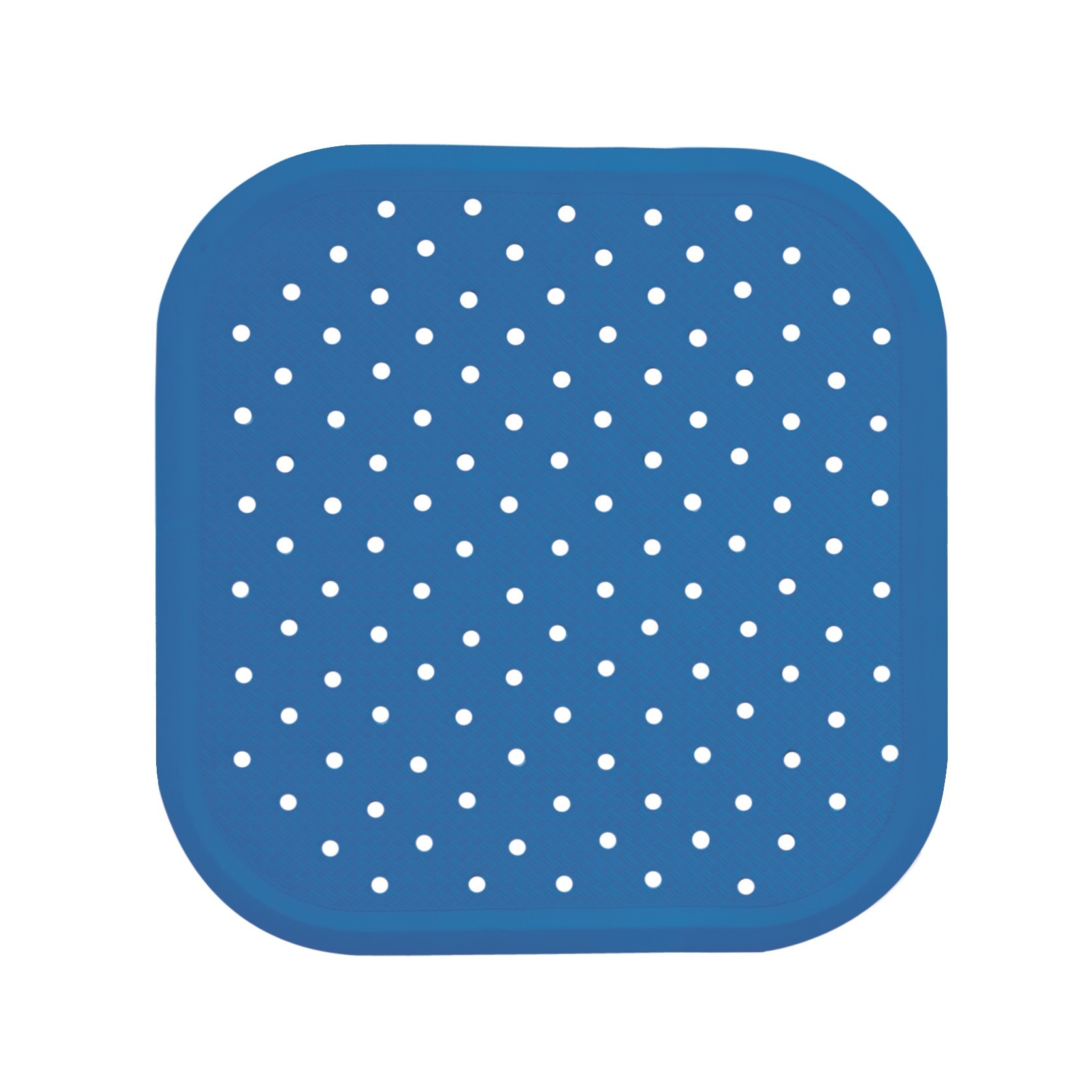 Covoras antiderapant pentru dus 56x56cm albastru